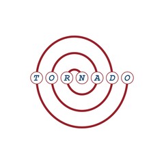 Tornado storm, hurricane, abstract logo. Symbol or icon for branding