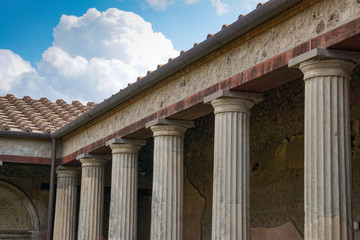 Pompeii Ruins Columns in Residence - 165252777