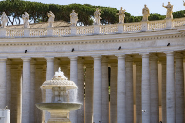 Vatican City St Peters Square Fountain - 165253188