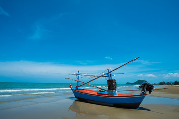 Fototapeta premium fisherman's boat on the beach