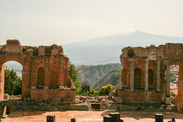 The greek theater of Taormina