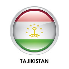Round flag of Tajikistan
