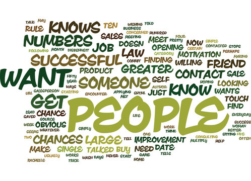 THE LAW OF LARGE NUMBERS Text Background Word Cloud Concept