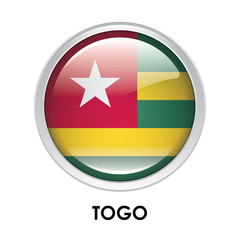 Round flag of Togo