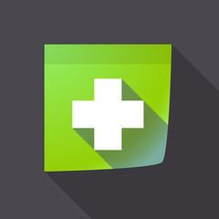 Fototapeta premium Long shadow paper note with a pharmacy sign