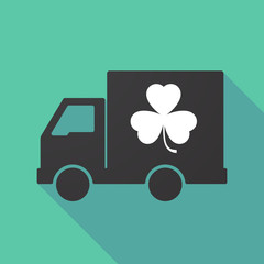 Long shadow truck with a clover