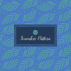 Seamless pattern. Colorful summertime illustration with floral elements.