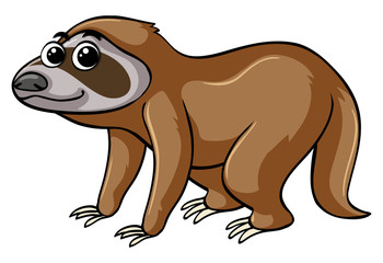 Fototapeta premium Sloth with happy face