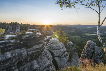 Sächsische Schweiz, Sonnenaufgang