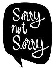 Word expressions for sorry and not sorry