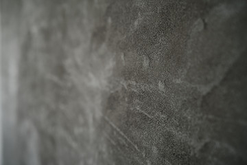 angle shot of new concrete wall with shallow focus