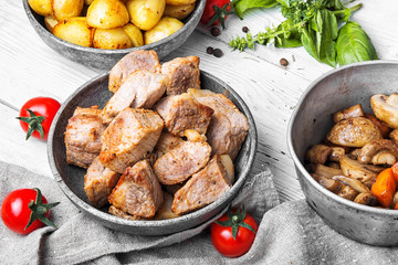 Grilled pork meat