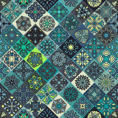 Seamless pattern. Vintage decorative elements. Hand drawn background. Islam, Arabic, Indian, ottoman motifs. Perfect for printing on fabric or paper.