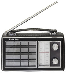 Old Portable Radio Cutout