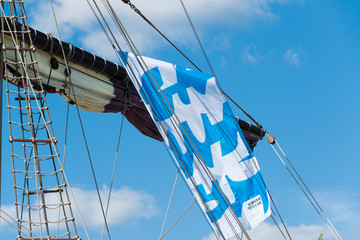 Flagge kieler Woche maritim