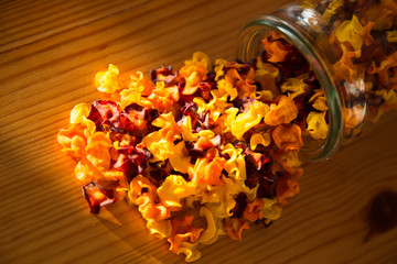 homemade dried carrots