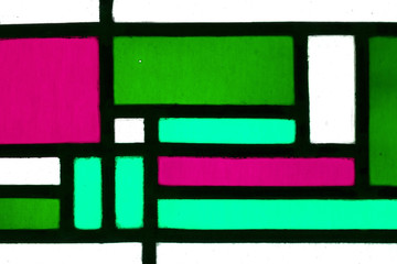 Fototapeta premium Image of a multicolored stained glass window