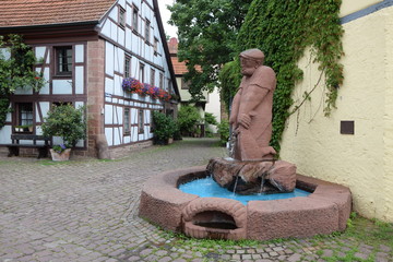 Fischerbrunnen in Lohr am Main