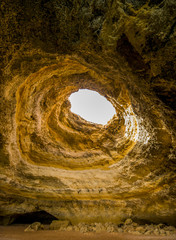 The grotto of love on the coast of Portugal