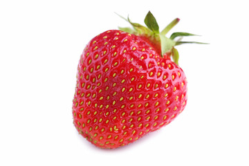 Fresh strawberry isolated on white background