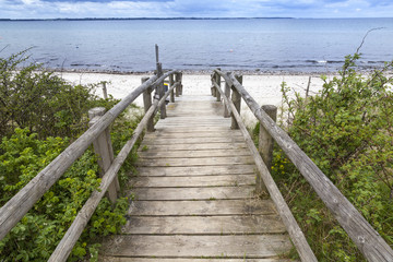 Obraz premium Strandweg in Schleswig-Holstein