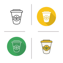 Takeaway tea cup icon