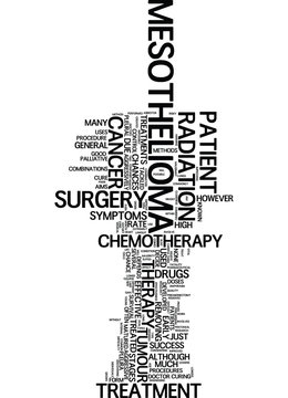MESOTHELIOMA TREATMENT Text Background Word Cloud Concept
