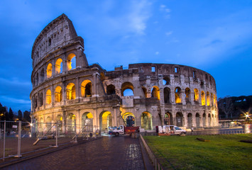 Naklejka premium The Coloseum of Rome, Italy