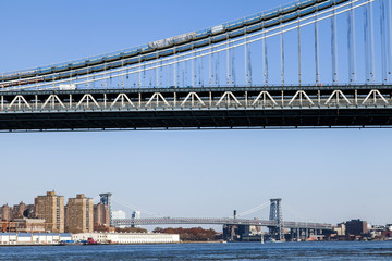 Williamsburg Bridge and Manhattan Skyline
