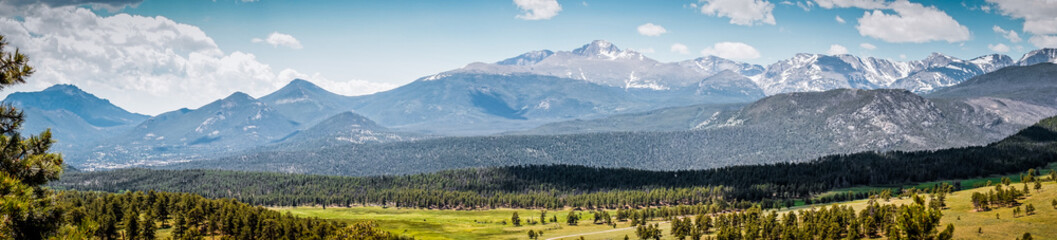 Rocky Mountains, panoramic landscape, Colorado, USA