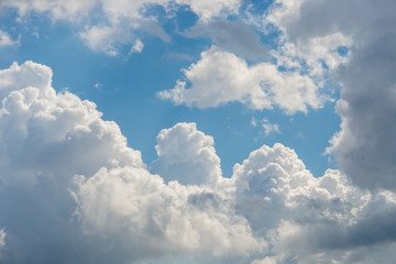 Clouds against a blue sky