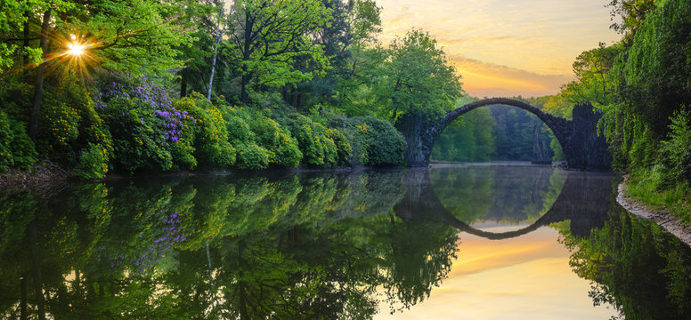 Amazing place in Germany -  Devils Bridge in Kromlau