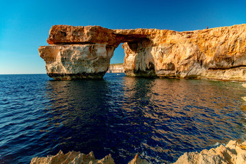Azure window on the island of Gozo, Malta