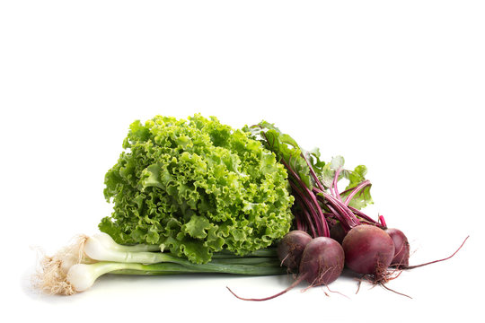 Salad, oinion and red beetroot