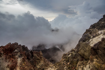 Mount Merapi is the most active volcano located on the border between Central Java and Yogyakarta, Indonesia