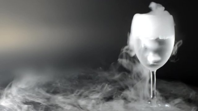 Dry ice smoke