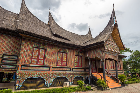 The traditional house of Indonesia, Replica traditional house western Sumatra, Padang