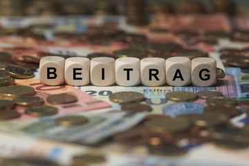 BEITRAG - Bilder mit Wörtern aus dem Bereich Krankenversicherung, Wort, Bild, Illustration