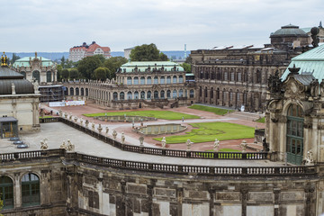 Zwinger in Dresden im Sommer