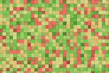 3d illustration of boxes top view background imitating the flat style 