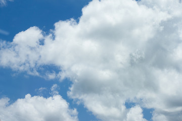 Naklejka na ściany i meble Nature of white cloud on blue sky.