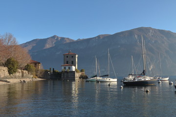 Fototapeta premium Boat on Como's lake