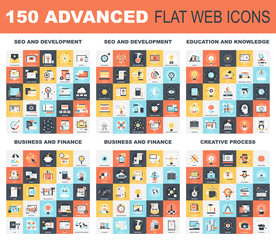 Advanced Flat Web Icons