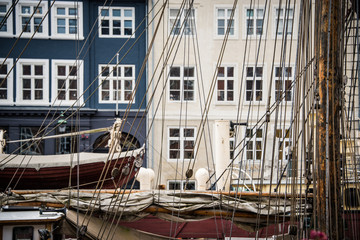 Fototapeta na wymiar Sail boats in Copenhagen