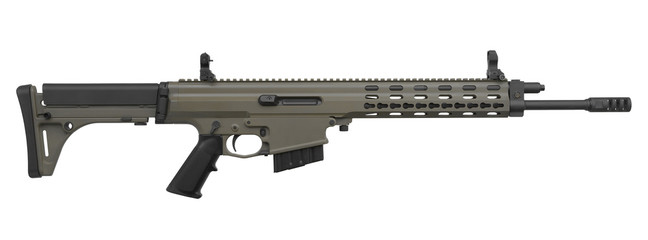 Gun rifle isolated on white