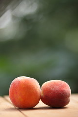 Peaches on the windowsill