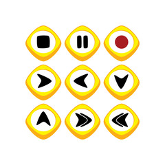 game asset icon sign symbol button vector