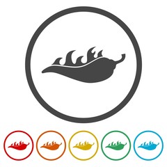 Dragonfly insect vector icons set