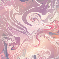 Marble background with pink pattern. Graphic watercolor illustration with marbling texture.
