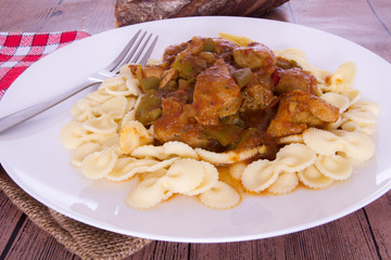 sauté de porc aux poivrons